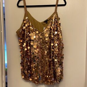 Torrid Gold Sequin Camisole